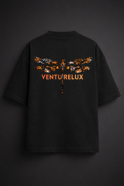 Obsidian Flight deep orange black t-shirt
