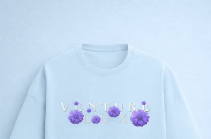 Floral Fortune light blue t-shirt
